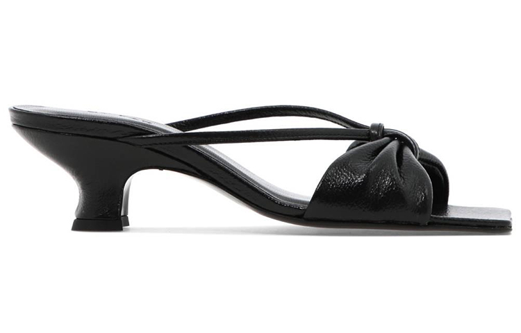(W) By Far Freya Sandal 'Black Leather Fashion' 圖 2