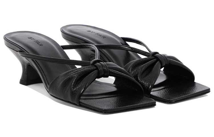 (W) By Far Freya Sandal 'Black Leather Fashion' 圖 3