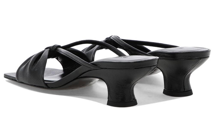 (W) By Far Freya Sandal 'Black Leather Fashion' 圖 5