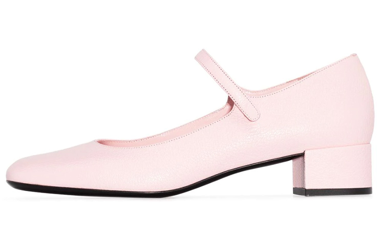 (Women) By Far Ginny 'Elegant Pink Leather Mary Jane Heels' 21PFGINPPOGRL