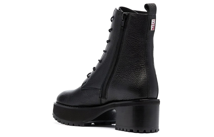 (W) By Far High-Top Chunky Heel Ankle Boots 'Black Fashion Leather' 圖 3