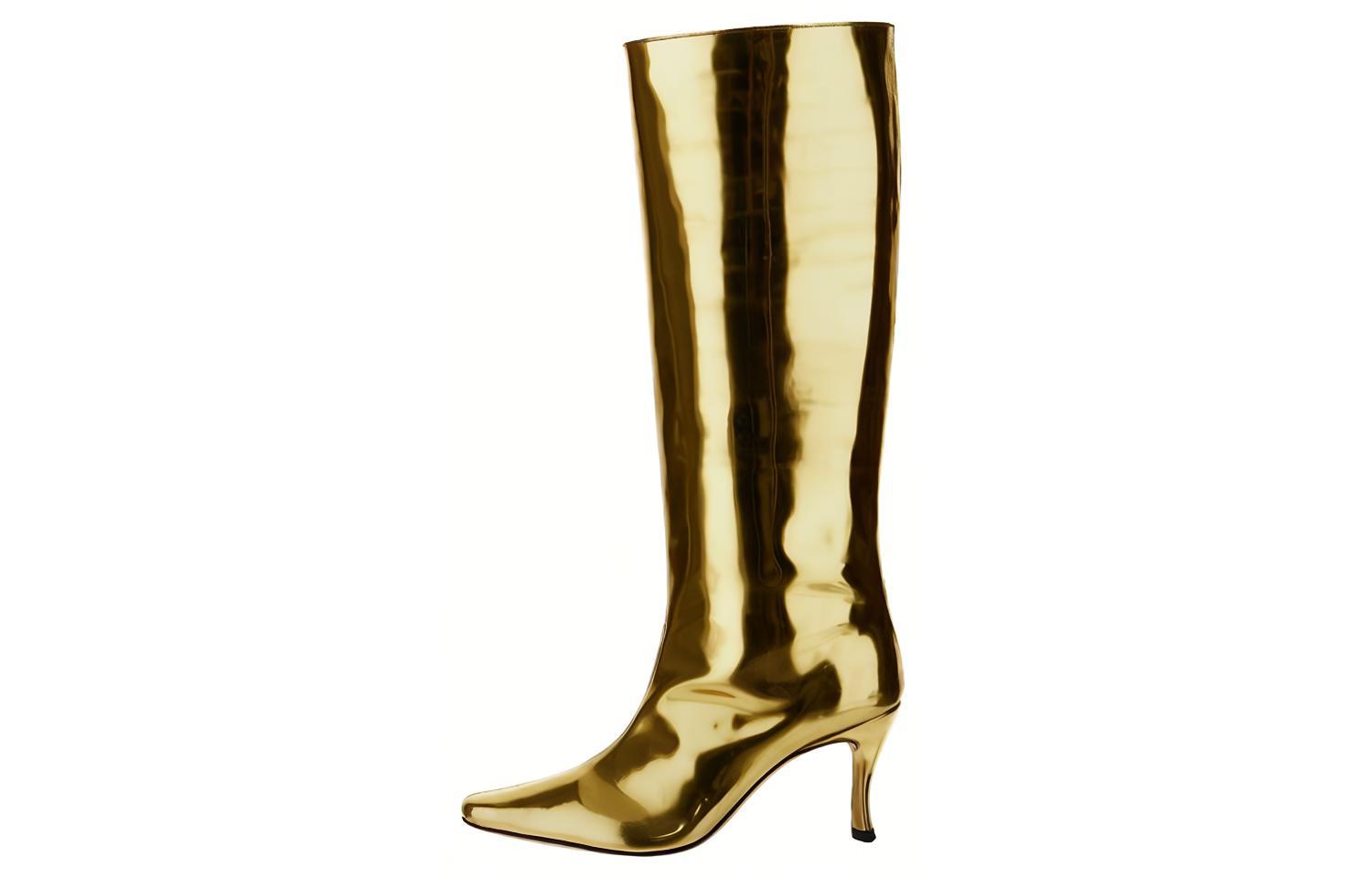 (Women) By Far High-Top Sneakers 'Gold Fashion' 22FWSVIGDLACGOLD