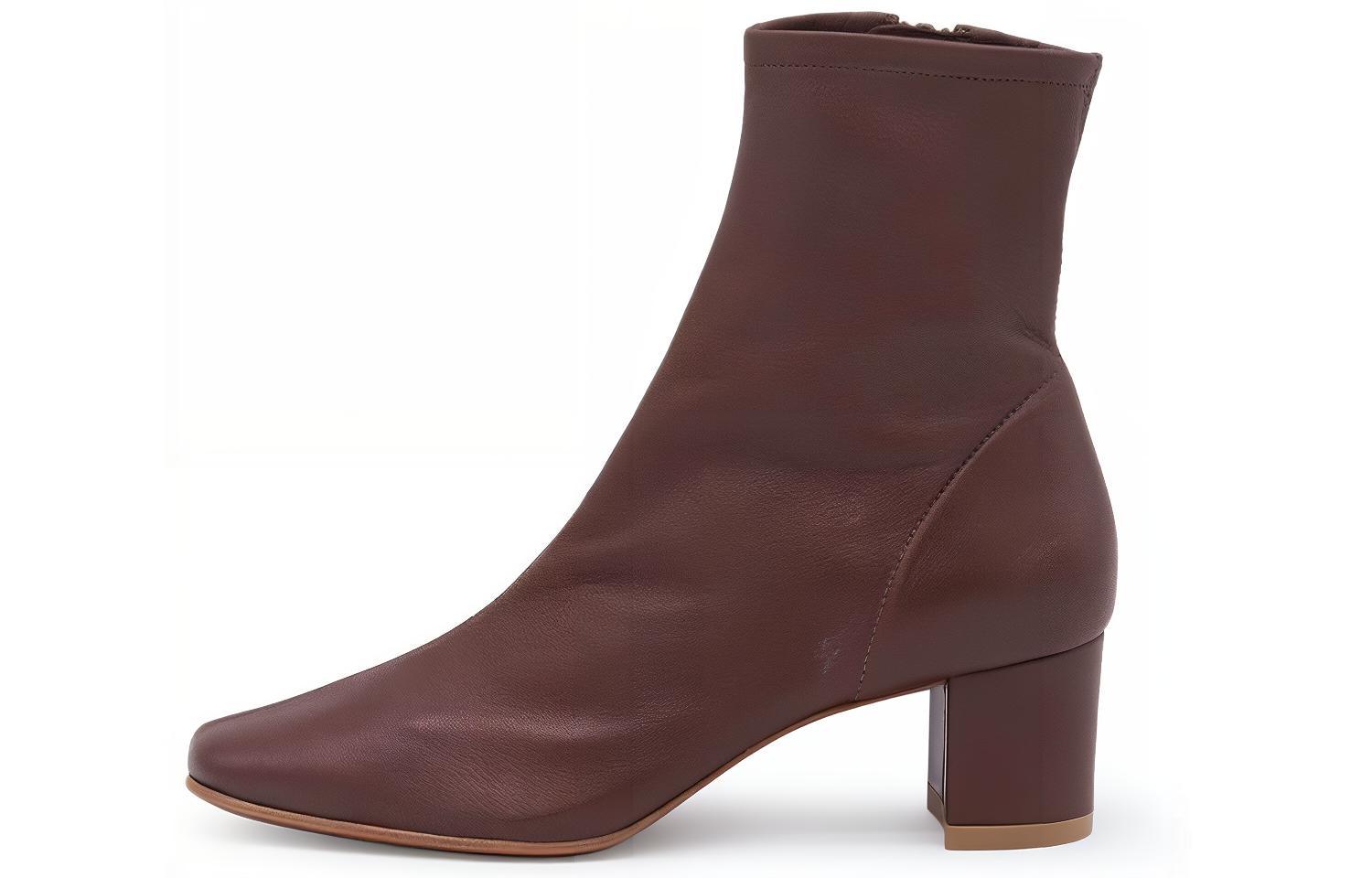 (Women) By Far High Heel Ankle Boot 'Brown Fashion Leather' 22FSOFSEONAPSEQ