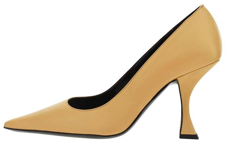 (Women) By Far High Heel Leather 'Beige' 22PFVIVBISNAPBIS