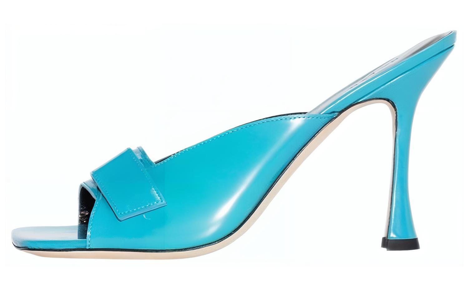 (Women) By Far High Heel Sandals 'Blue Leather' 22PFOLIAZWAZ