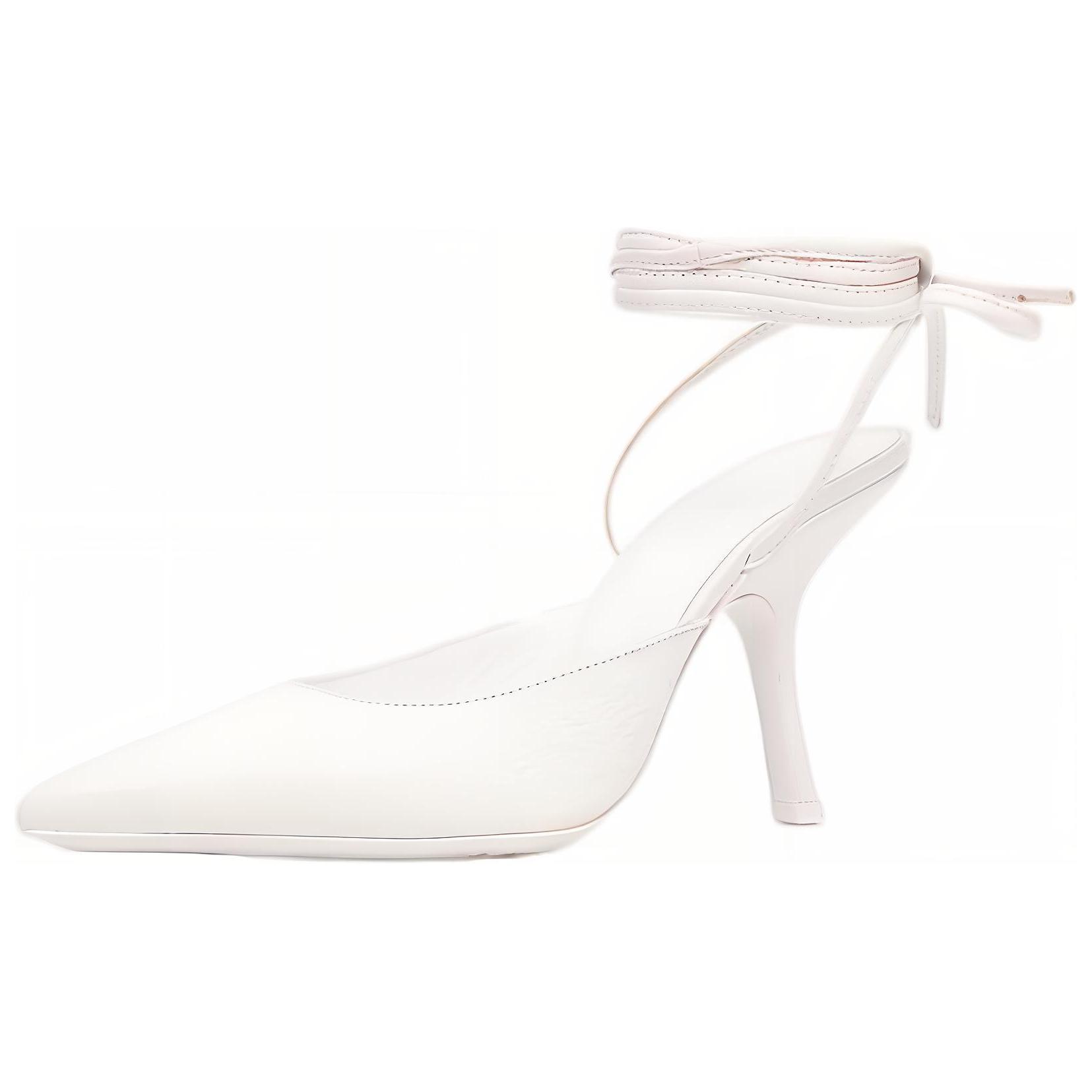 (W) By Far Jen 'White Leather High Heels' 圖 3