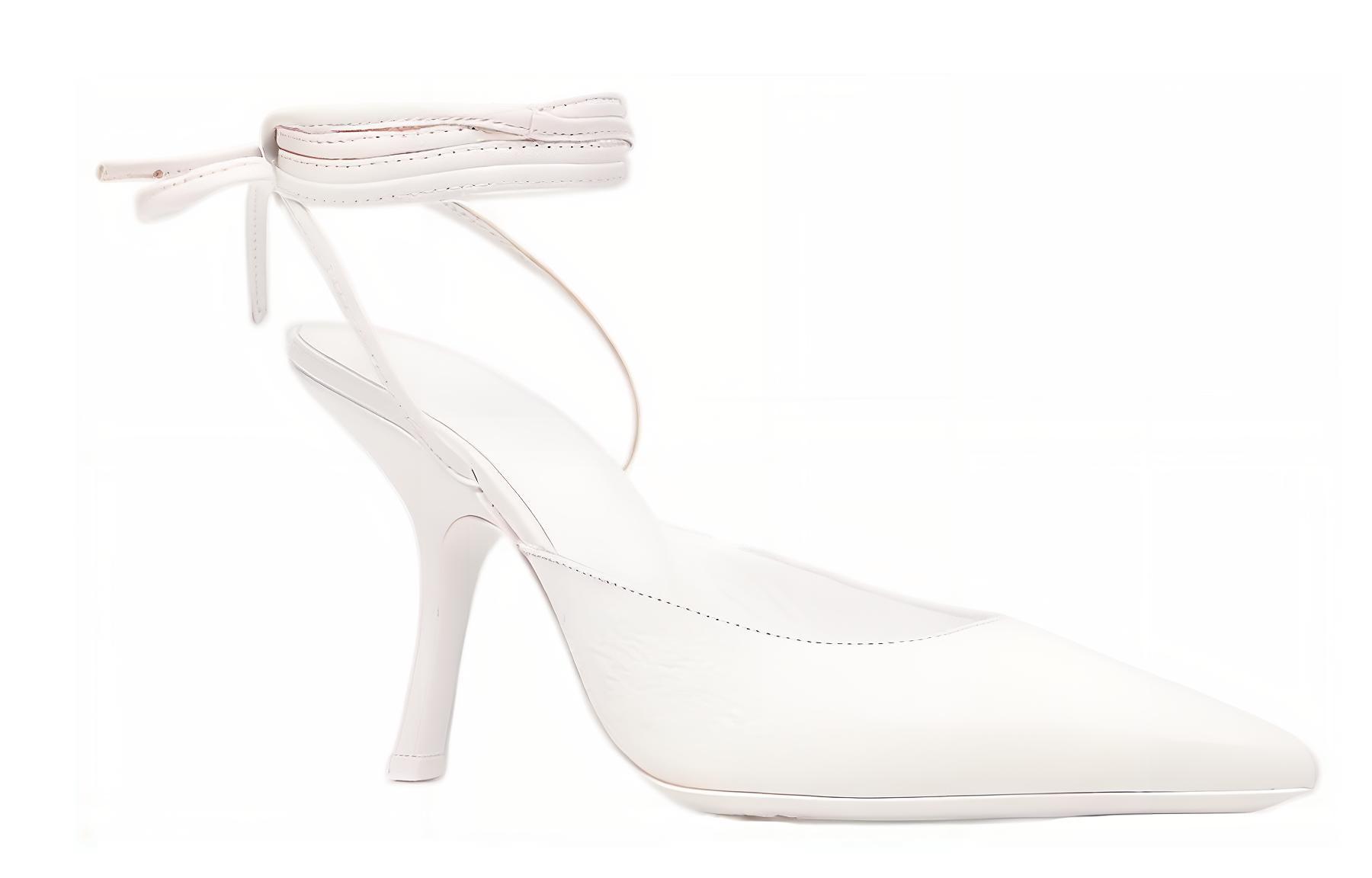 (W) By Far Jen 'White Leather High Heels' 圖 4
