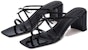 (W) By Far June Kulit 'Slip-On Hujung Petak Hitam' 23SSJUNSBLP