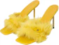Lookbook (Women) By Far Kenny Leather Square-Toe Slip-On 'Yellow' 23CRKENMDUKTOS
