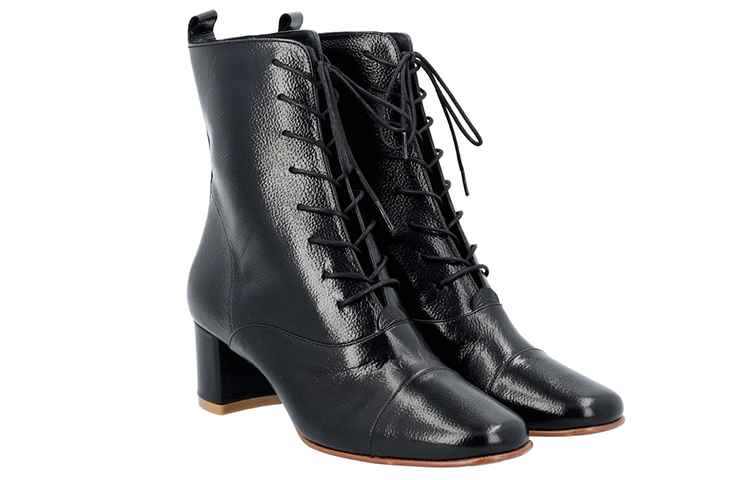 (W) By Far Lada 'Simplified Casual Warm CMFTable Lace-Up Short Boots Black' 圖 2