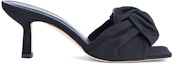 Order (Women) By Far Lana Black 'Satin Pointed-Toe Stiletto' 32221378871342