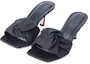 Shop (Women) By Far Lana Black 'Satin Pointed-Toe Stiletto' 32221378871342