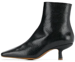 (Women) By Far Lange Ankle Boots 'Black Snake Print' 20PFLNGBBLR-BLACK (Women) By Far Lange Ankle Boots 'Black Snake Print' 20PFLNGBBLR-BLACK