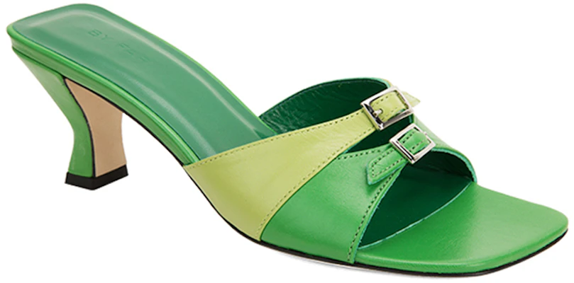 (Women) By Far Leather 'Fashion Chunky Block Heel Open Toe Sandal - Green' 21SSNOMEMGLS Lookbook (Women) By Far Leather 'Fashion Chunky Block Heel Open Toe Sandal - Green' 21SSNOMEMGLS