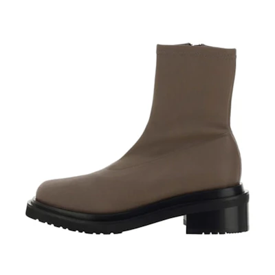 (W) By Far Leather Ankle Boot 'Brown'