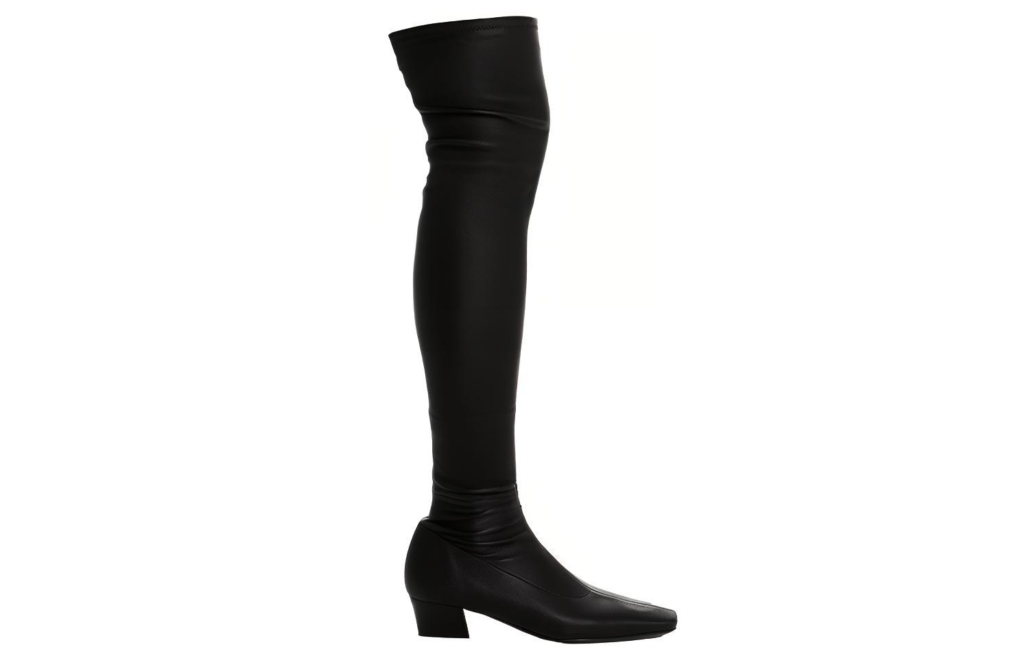 (W) By Far Leather Boots 'Black Over-the-Knee Fashion Casual' 圖 2