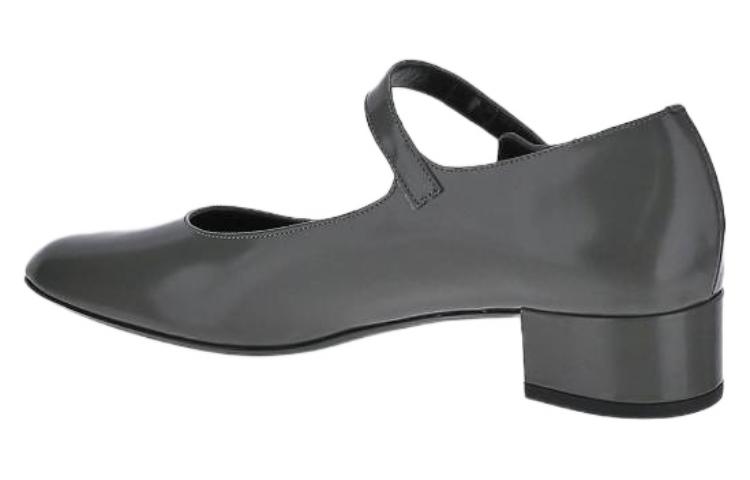 Lookbook (Women) By Far Leather Buckle 'Grey Chunky Mid-Heel' 22PFGINCEMW