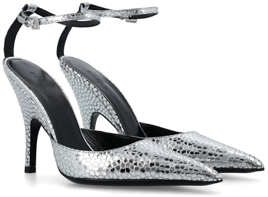 (W) Zapatos de Tacón Alto Punta Fina con Hebilla de Cuero By Far 'Plata' 23CRELZHSVFLGCLSV Lookbook (W) Zapatos de Tacón Alto Punta Fina con Hebilla de Cuero By Far 'Plata' 23CRELZHSVFLGCLSV