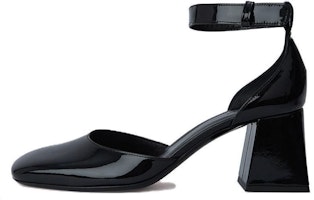 (Women) By Far Leather Comfort 7cm 'Elegant Chunky Heel Black' 23PFJDYHBLP (Women) By Far Leather Comfort 7cm 'Elegant Chunky Heel Black' 23PFJDYHBLP