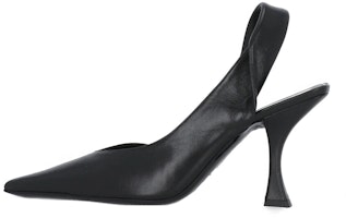 (Women) By Far Leather Fashion Chunky High Heel 9cm 'Black' 23SSYAPBLNAPBL (Women) By Far Leather Fashion Chunky High Heel 9cm 'Black' 23SSYAPBLNAPBL