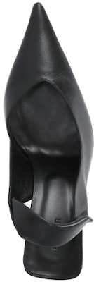 (W) By Far Tacones Altos de Cuero de Moda Chunky 9cm 'Negro' 23SSYAPBLNAPBL Shop (W) By Far Tacones Altos de Cuero de Moda Chunky 9cm 'Negro' 23SSYAPBLNAPBL