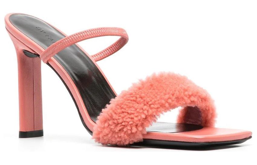 Order (W) バイファー レッド レザー スライド サンダル 22PFADSLMSHESLM