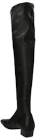 Order (W) By Far Zapatillas Altas de Cuero Sin Cordones 'Negro Moda' 22FWCLTDLNSLBL