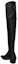 Order (W) By Far Zapatillas Altas de Cuero Sin Cordones 'Negro Moda' 22FWCLTDLNSLBL