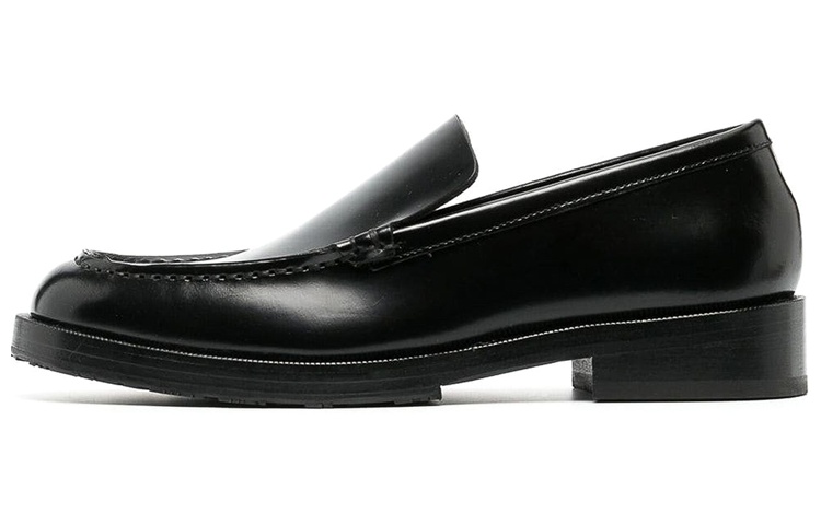(W) By Far Leather Loafer 'Black Fashion'