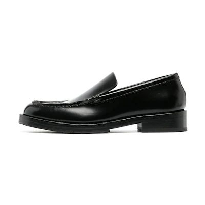 (W) By Far Leather Loafer 'Black Fashion'