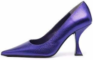 (Women) By Far Leather Mule 'Purple Stiletto' 22FWVIVUVMEGUV (Women) By Far Leather Mule 'Purple Stiletto' 22FWVIVUVMEGUV