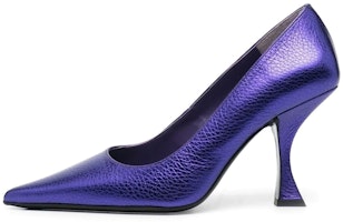 (Women) By Far Leather Mule 'Purple Stiletto' 22FWVIVUVMEGUV (Women) By Far Leather Mule 'Purple Stiletto' 22FWVIVUVMEGUV