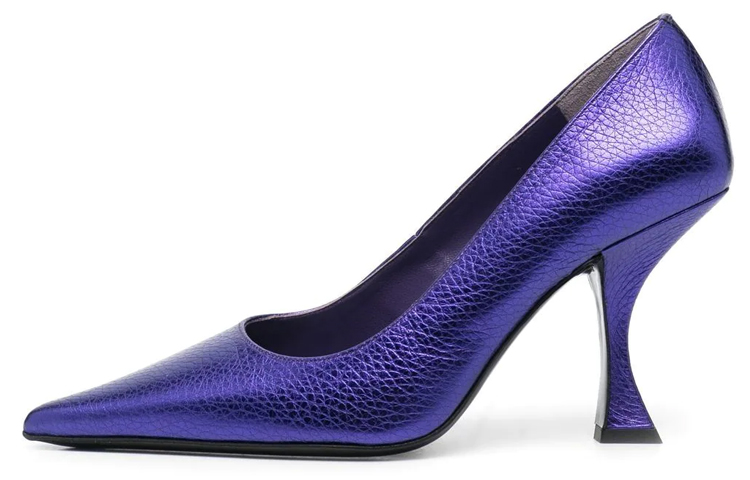 (Women) By Far Leather Mule 'Purple Stiletto' 22FWVIVUVMEGUV