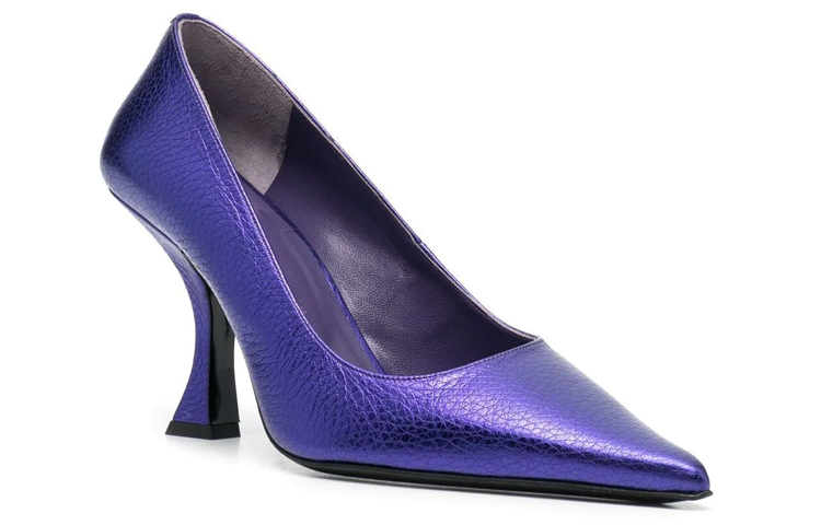 Order (Women) By Far Leather Mule 'Purple Stiletto' 22FWVIVUVMEGUV