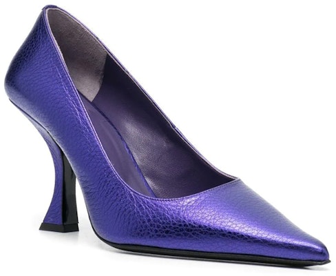 (Women) By Far Leather Mule 'Purple Stiletto' 22FWVIVUVMEGUV Order (Women) By Far Leather Mule 'Purple Stiletto' 22FWVIVUVMEGUV