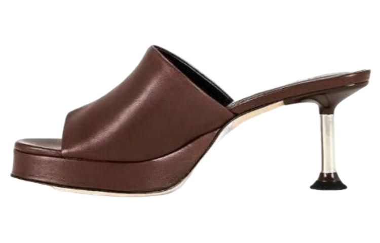 Buy (W) バイファー 深紅レザーミュール (Baifā Shinku Rezā Myūru) 22FWCAAMSEQNAP