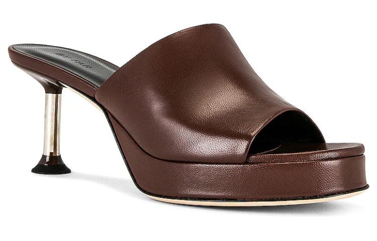 (W) By Far Leather Mules 'Deep Red Fashion' 圖 2