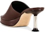Shop (Women) By Far Leather Mules 'Deep Red Fashion' 22FWCAAMSEQNAP