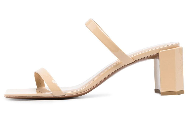 (Women) By Far Leather Mules 'Light Brown' 23CRTNYSKRFP