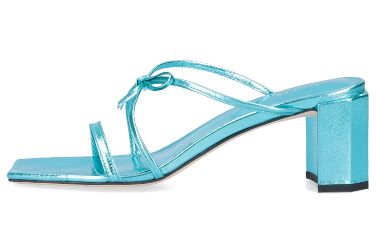 (Women) By Far Leather Open Toe Chunky Sandal 'Blue' 23SSJUNSAQAAQ
