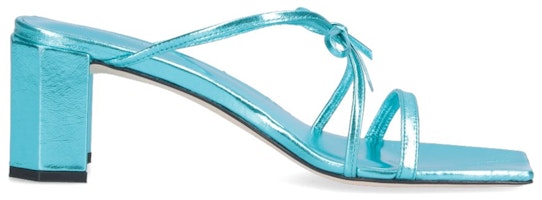 (W) Sandalia de Cuero By Far con Punta Abierta y Tacón Grueso 'Azul' 23SSJUNSAQAAQ Order (W) Sandalia de Cuero By Far con Punta Abierta y Tacón Grueso 'Azul' 23SSJUNSAQAAQ
