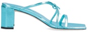 Order (W) By Far Sandal Tumit Tebal Kulit Hujung Terbuka 'Biru' 23SSJUNSAQAAQ