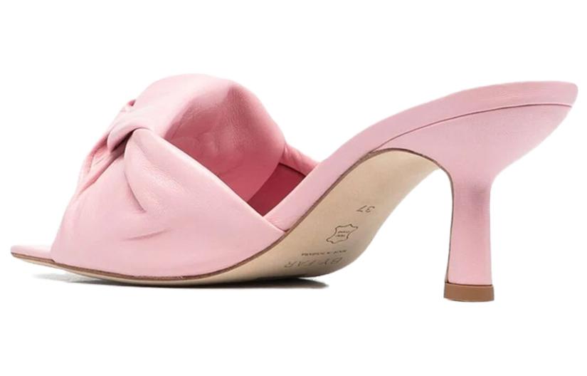 (W) By Far Leather Open-Toe Square-Toe Slide 'Pink' 圖 4
