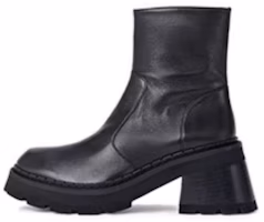 (Women) By Far Leather Platform Round Toe Bootie 'Black' 22FWNORRBBLNAP (Women) By Far Leather Platform Round Toe Bootie 'Black' 22FWNORRBBLNAP