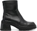 Order (W) But Kasut Tumit Platform Kulit By Far 'Hitam' 22FWNORRBBLNAP