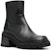 (W) But Kasut Tumit Platform Kulit By Far 'Hitam' 22FWNORRBBLNAP