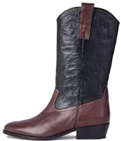 (Women) By Far Leather Pointed Toe Slip-On Ankle Boots 'Brown' 22PFLUKSEQNAP (Women) By Far Leather Pointed Toe Slip-On Ankle Boots 'Brown' 22PFLUKSEQNAP