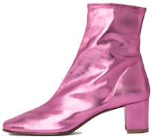 (Women) By Far Leather Round-Toe Slip-On Ankle Boots 'Pink' 23SSSOFBLPPA (Women) By Far Leather Round-Toe Slip-On Ankle Boots 'Pink' 23SSSOFBLPPA