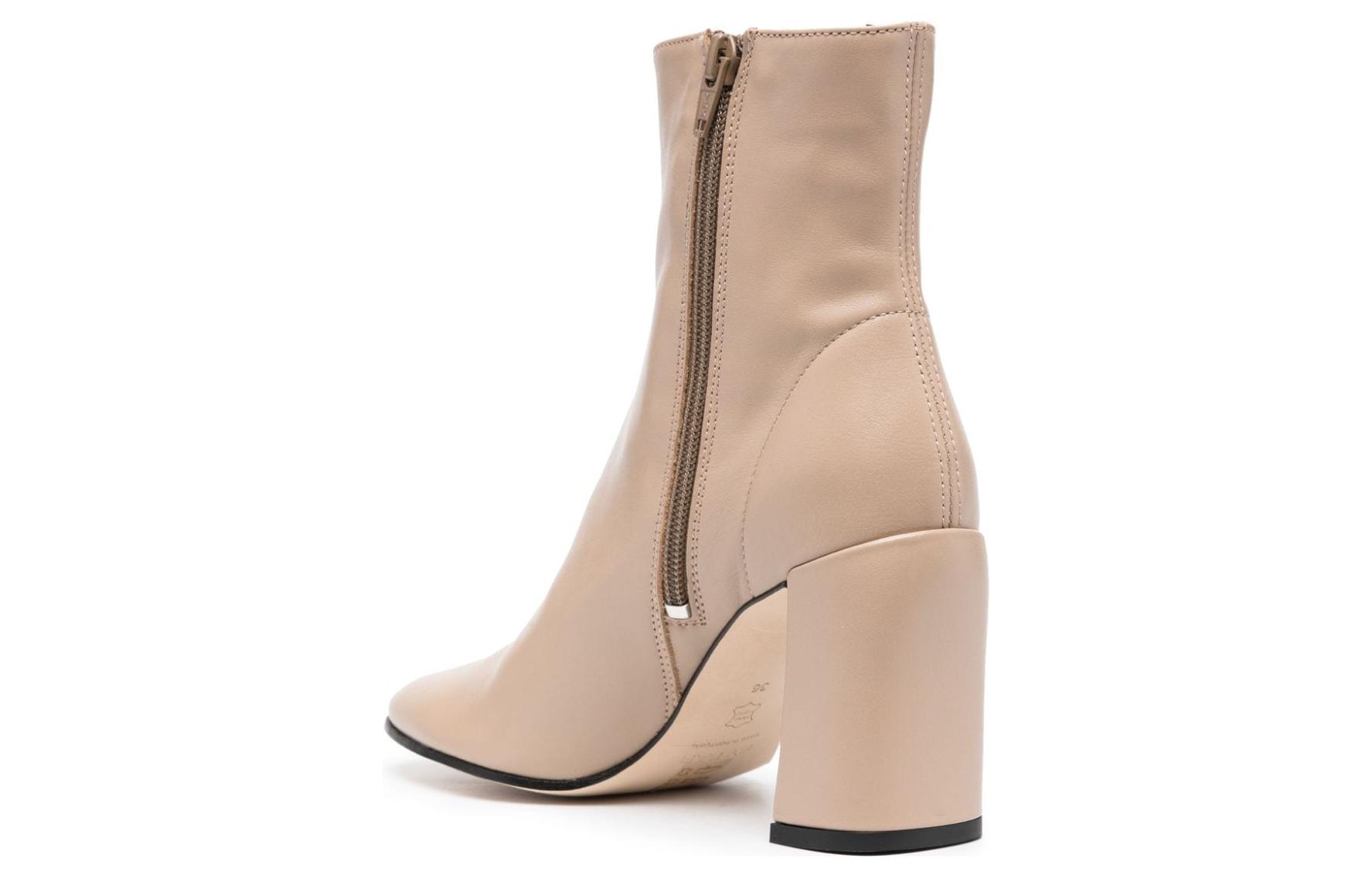 Lookbook (W) バイファー ベージュ ラウンドトゥ快適アンクルブーツ 23PFVLABTPNAP