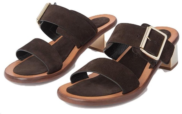 (Women) By Far Leather Slide 5cm 'Brown' 'Elegant Simplicity' 23PFRSSMBERU Order (Women) By Far Leather Slide 5cm 'Brown' 'Elegant Simplicity' 23PFRSSMBERU